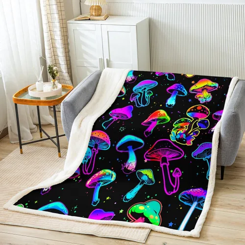 Miniatura 14 de Manfei Sports Car Kids Throw Blanket Blue and Orange Fire Bed Blanket for Boys Girls Room Decor, Black Racing Car Blanket for Couch Sofa, Soft and