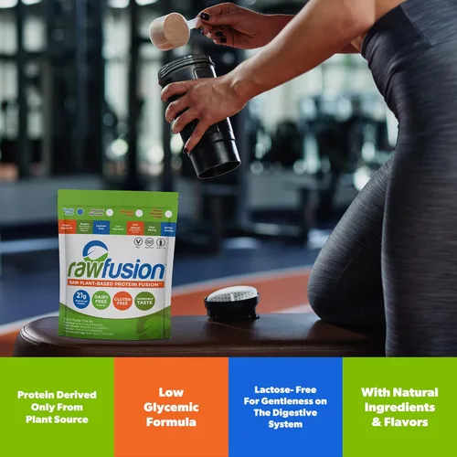 Miniatura 4 de San Nutrition rawfusion Plantas Proteínas en Polvo, natural Chocolate, 1 libra, SAN1041/100/102, 1, 1