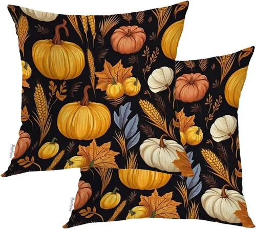 Miniatura 148 de Fundas de almohada con diseño de pinos y pájaros, bayas rojas, hojas de acebo, fondo beige, funda de cojín de mezcla digital, funda de almohada