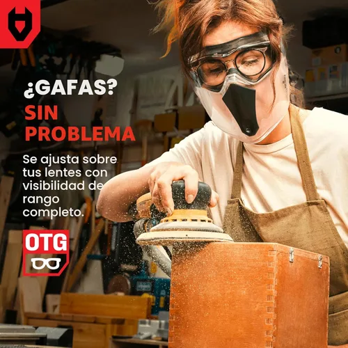 Miniatura 6 de NoCry Máscara de protección facial de seguridad para el trabajo con tecnología antivaho y antiarañazos de alta calidad, resistente certificado ANSI