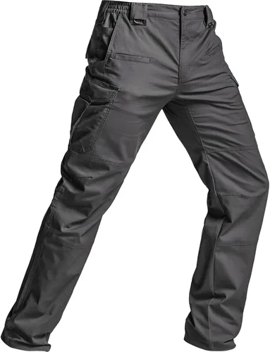 Miniatura 188 de CQR – Pantalones tácticos elásticos tipo cargo para hombre, resistentes al agua, de tela ripstop (antidesgarros), ligeros, ideales para uso diario