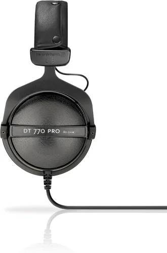 Miniatura 4 de DT-770-PRO-80 cerrado dinámico para aplicaciones de control y monitoreo de auricular Beyerdynamic, 80 Ohmios, Gris Negro con gris