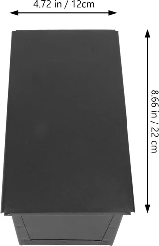 Miniatura 2 de DOITOOL Pan de acero inoxidable con tapa, antiadherente, negro, 15.87 oz