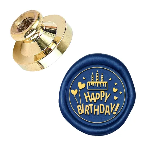 Miniatura 9 de SUPERDANT Cabezal de sello de cera de 0.98 pulgadas, cabeza de latón de repuesto, tema de Acción de Gracias, sello de sellado retro, cera