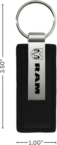Miniatura 7 de Llavero de piel negro para Dodge RAM.