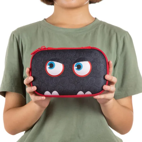Miniatura 5 de ZIPIT Wildlings - Estuche para lápices para niños, estuche de gran capacidad y lindo para la escuela, caja organizadora de papelería, negro