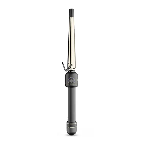 HOT Tools Varita rizadora ovalada de barril extendido de oro de 24 quilates para rizos con volumen | Sin abrazadera para un peinado rápido y fácil,