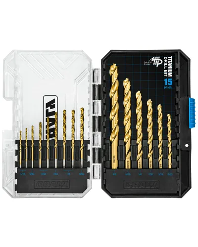 Miniatura 9 de CRALY Paquete de 10 brocas de cobalto de 1/16 pulgada, brocas helicoidales de longitud estándar M35 HSS con revestimiento de titanio, punta dividida