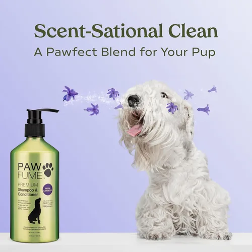 Miniatura 7 de PAWFUME Champú y Acondicionador para Caída de Pelo de Perro, Lavanda Real, 1 Paquete – Nutrir y Desenredar para un Abrigo Sedoso y Suave