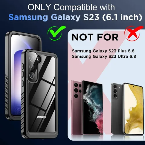 Miniatura 2 de Funda para Samsung Galaxy S23, Impermeable con Protector de Lente y Pantalla Incorporado [Cuerpo Completo Resistente a Golpes][Resistente a Caídas