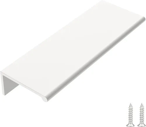 Miniatura 18 de Goldenwarm - Paquete de 10 tiradores negros de 2-1/2 pulgadas con borde de dedo, tiradores para cajones de cocina, color negro mate, manijas