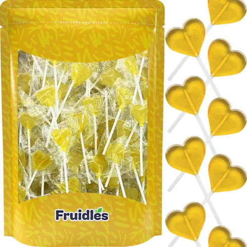 Miniatura 18 de Fruidles paletas mini con forma de corazón con sabor delicioso, envueltas individualmente, paleta de 0.18 oz (30 paletas, azul-frambuesa)