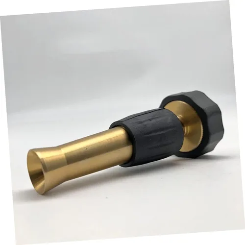 Miniatura 3 de Yardwe Boquilla de manguera ajustable de latón resistente de 3/4 pulgadas para riego de jardín, césped, limpieza de automóviles, lavado de ventanas