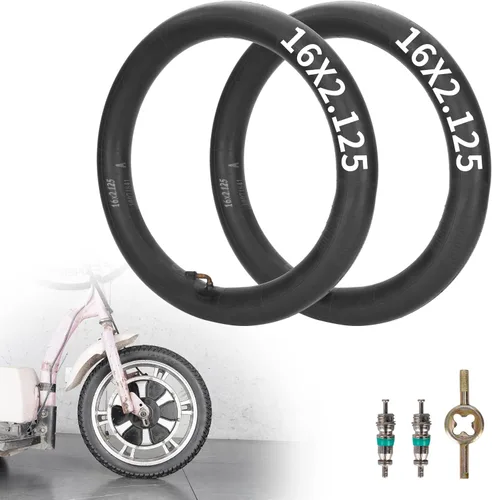 Neumáticos de bicicleta de 16 pulgadas 16 x 2.125 pulgadas y tubos interiores para bicicleta eléctrica, motocicleta y la mayoría de bicicletas