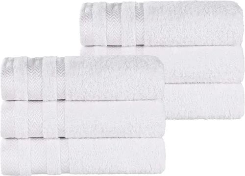 Miniatura 73 de Superior Juego de toallas de algodón de 9 piezas, toallas absorbentes suaves de felpa, artículos esenciales de baño, ducha, lujo, esponjosas