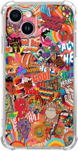 Miniatura 61 de Funda de colágeno de periódico retro para iPhone 13 Pro Max, patrón de papeles viejos estético, funda única de TPU de moda compatible con iPhone 13