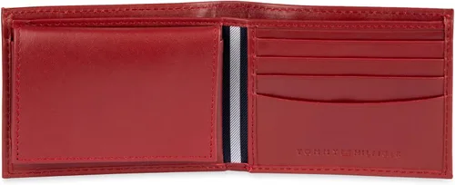 Miniatura 11 de Tommy Hilfiger Cartera de piel auténtica para hombre con ventana de identificación y múltiples ranuras para tarjetas