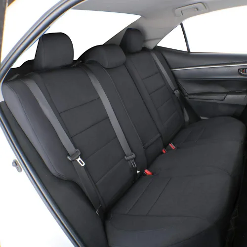 Miniatura 36 de EKR - Fundas de asiento de automóvil a la medida para Honda Civic Sedan, Sport, LX - Cuero sintético (negro)