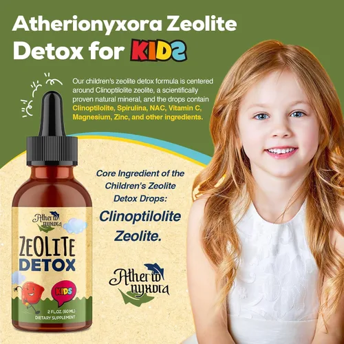 Miniatura 2 de Zeolite Detox para niños - Suplemento desintoxicante, suave, natural y de sabor dulce, contiene zeolita de clinoptilolita, vitamina C, magnesio