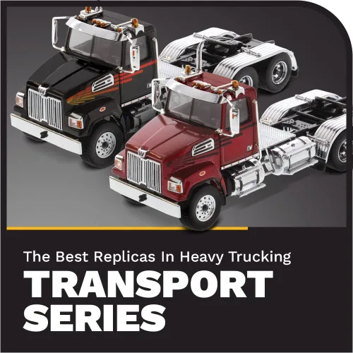 Miniatura 7 de Diecast Masters Western Star 4700 SF Tandem Day Cab Tractor Metálico Rojo 1/50 Modelo Diecast