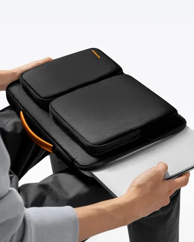 Miniatura 8 de tomtoc Funda protectora 360 para laptop de 16 pulgadas MacBook Pro M4/M3/M2/M1 2024-2019, funda para laptop resistente al agua para Dell XPS 16