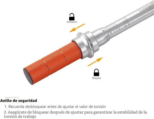 Miniatura 7 de Amazon Basics Llave dinamométrica de clic de transmisión de 1/4 de pulgada - 20-150 libras-pulgada, 2.5-15 Nm