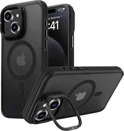 Miniatura 26 de Funda magnética fuerte para iPhone 12 Pro Max [Protección de grado militar de 10 pies] Compatible con MagSafe, funda protectora a prueba de golpes