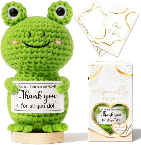 Regalos de agradecimiento para mujeres, apoyo emocional de ganchillo, regalos administrativos para el día profesional, cesta de Pascua, regalo de