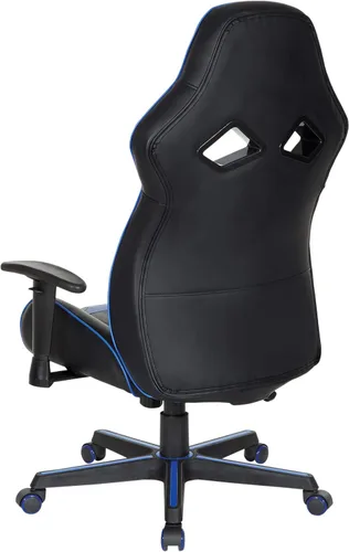 Miniatura 10 de OSP Home Furnishings Vapor - Silla ergonómica ajustable de piel sintética con respaldo alto y asiento de resorte helicoidal y flujo de aire