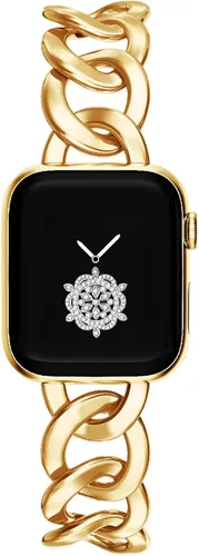 Miniatura 11 de Correas de cadena cool de 38/40/41/42/44/45/46mm para mujeres compatibles con las correas de Apple Watch Series 11/ SE3/10/9/8/7/6/5/4, pulsera