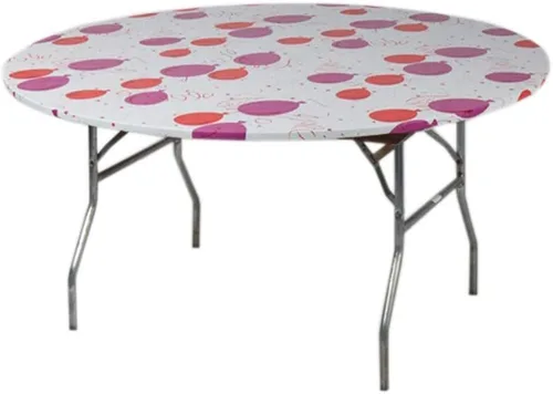 Miniatura 22 de Kwik-Covers Cubiertas redondas de plástico ajustables de 60 pulgadas, paquete de 5 (negro)
