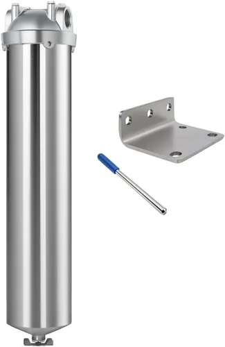 Miniatura 13 de NSF/ANSI 42 carcasa de filtro de agua de acero inoxidable para toda la casa, sistema de filtro de agua de sedimentos de 10 x 2.5 pulgadas para agua