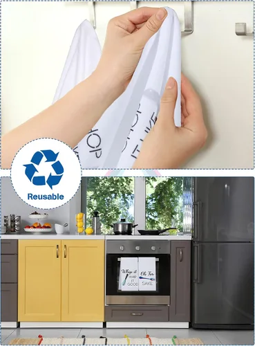 Miniatura 4 de Patelai 4 toallas de cocina divertidas con divertidos frases de batidor de huevos, rodillo de cocina para hornear, para amantes de la cocina, mamá