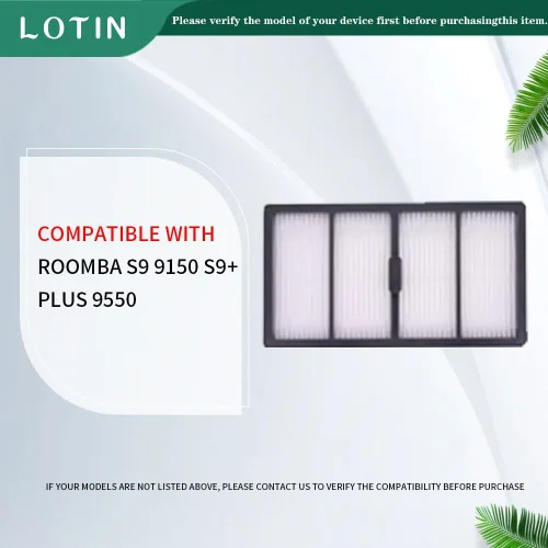 Miniatura 2 de LOTIN Filtro de repuesto compatible con Roomba S Series s9 (9550) s9+ s9 Plus (9550) robot aspiradoras, 10 paquetes de filtros Accesorios