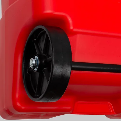 Miniatura 9 de Scepter Duramax Flo 'N Go Carrito de Gas de 14 Galones, Tanque de Combustible Portátil de 53 Litros y Bomba de Transferencia de Combustible con Rojo