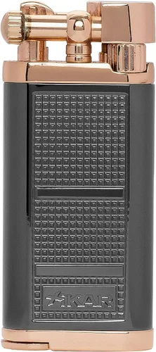 Miniatura 3 de XIKAR® Encendedor de llama suave Pipeline negro y rosa