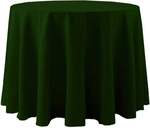 Miniatura 26 de Ultimate Textile Cotton-Feel - Mantel redondo de 90 pulgadas para comedor, color berenjena, color morado