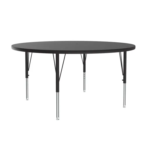 Miniatura 30 de Correll Mesa de Actividades Rectangular para Aula de 24"x36", Altura Ajustable (19"-29"), Granito Negro Laminado Térmico Fusionado Duradero