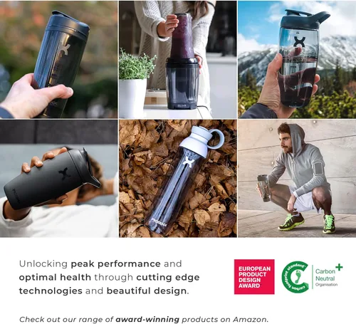 Miniatura 6 de Promixx FORM - Botella mezcladora de proteínas, una calidad prémium para infusiones e hidratación, botella de gimnasio duradera, tapa a prueba