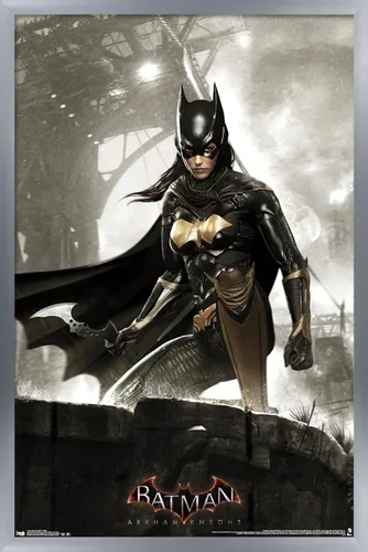Miniatura 11 de Trends International DC Comics Video Game-Arkham Knight-Batgirl - Póster de pared, 14.72 x 22.37 pulgadas, versión enmarcada de madera de granero