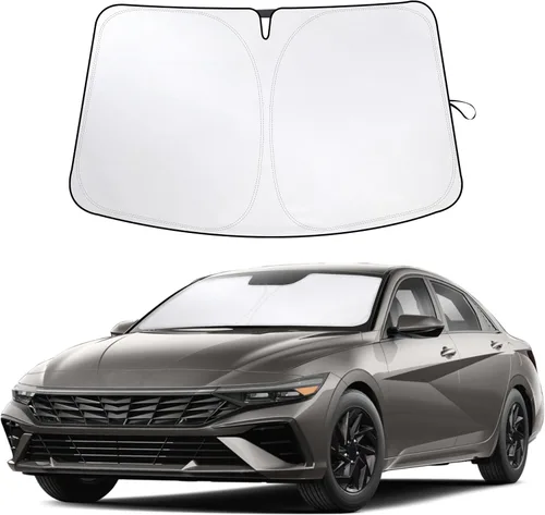 Miniatura 199 de Econour Parasol para parabrisas compatible con Honda Civic 2016-2021, protector de parasol plegable para ventana, bloquea los rayos UV y mantiene tu