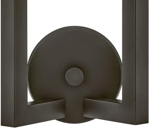 Miniatura 8 de Hinkley Ezra 45042BX - Aplique de pared con dos luces, forma única, brazos cuadrados fuertes, óxido negro