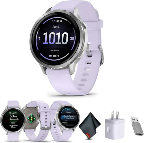 Miniatura 8 de Garmin Venu 4, 1.772 in, reloj inteligente GPS avanzado con rastreador de fitness, pantalla AMOLED de 1.4 pulgadas, linterna incorporada, 12 días