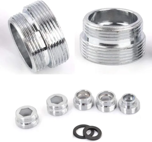 Miniatura 5 de Aireador adaptador de grifo purificador de agua, 0.866 in, NPT macho de transferencia a rosca macho, conector de grifo aireador para baño cocina