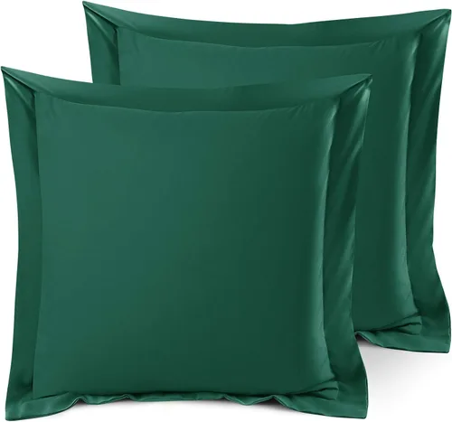 Miniatura 57 de Nestl Juego de 2 fundas tipo sham de almohada suaves - Fundas de almohada de microfibra de doble cepillado - Fundas de almohada de cama premium