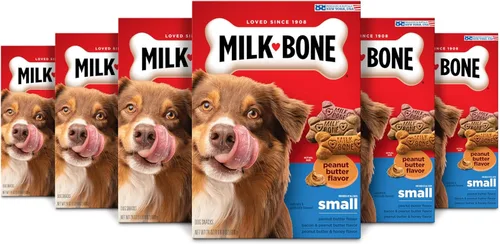 Miniatura 12 de Milk-Bone Galletas para Perros con Sabor a Mantequilla de Maní con Saborizantes Naturales y Artificiales - Golosinas Crujientes para Perros - 7
