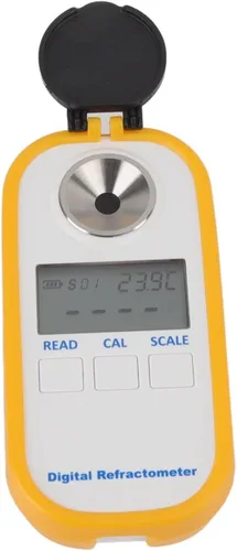 Mumusuki Medidor digital refractómetro rango de escala 0-80% para medición de porcentaje de volumen de alcohol