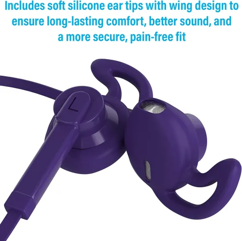 Miniatura 6 de ARC - Auriculares intraurales con cable, auriculares con micrófono, control de volumen deslizante, aislamiento de ruido, almohadillas