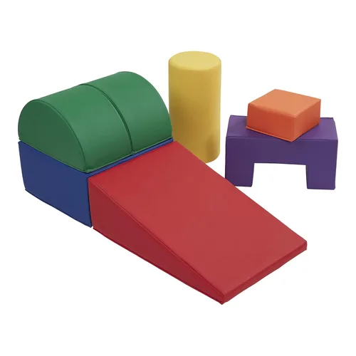 ECR4Kids SoftZone Crawl and Climb Playtime Playset, bloques de construcción, surtido, 6 piezas