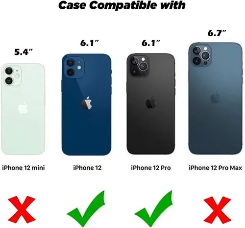 Miniatura 2 de Funda para iPhone 12/12 Pro de 6.1 pulgadas, cartera de cuero con tapa y tapa de cuero verde a la moda, diseño de tablero de ajedrez con ranuras